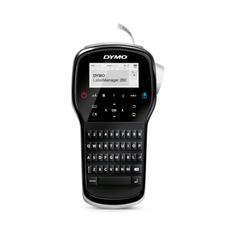 DYMO LabelManager 280 imprimante pour étiquettes Transfert thermique 180 x 180 DPI 15 mm/sec Avec fil D1 QWERTY