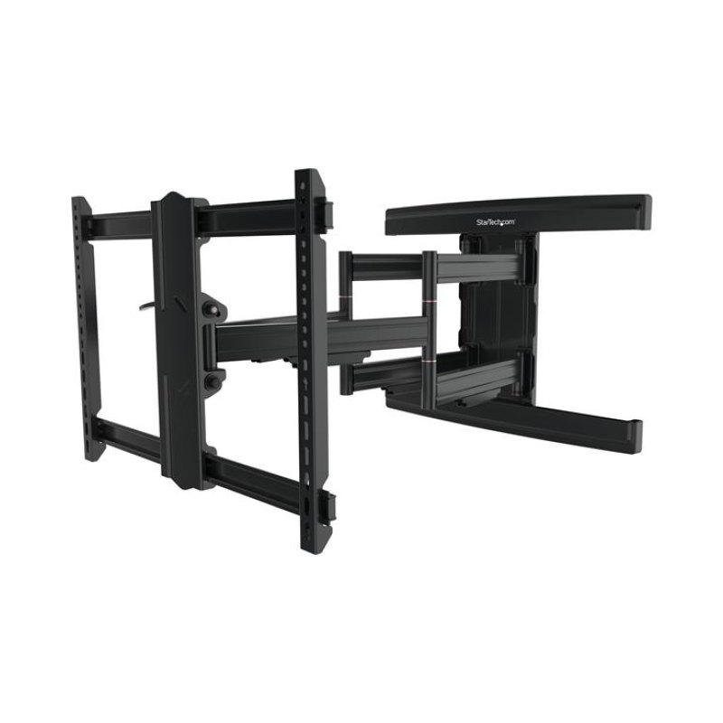 StarTech.com Support Mural TV pour Écrans VESA jusqu'à 100" - Support Mural TV à Profil Bas et à Mouvement Complet pour Grands Écrans - Support Articulé Réglable en Inclinaison et en Pivotement, Très Résistant