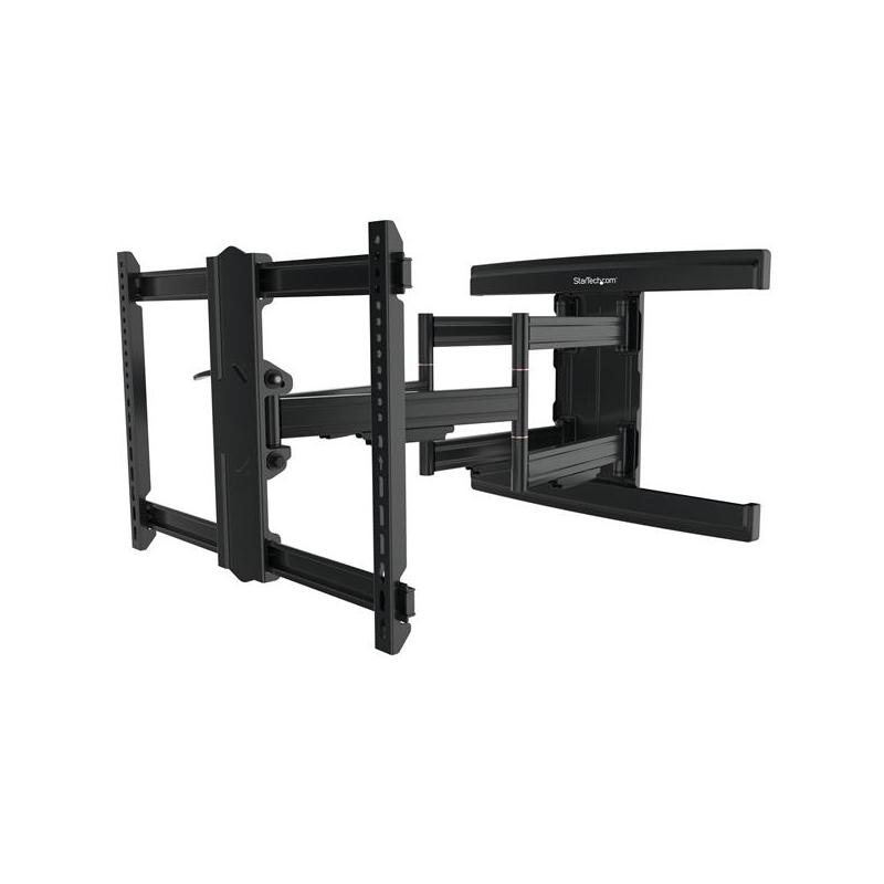 StarTech.com Support Mural TV pour Écrans VESA jusqu'à 100" - Support Mural TV à Profil Bas et à Mouvement Complet pour Grands Écrans - Support Articulé Réglable en Inclinaison et en Pivotement, Très Résistant