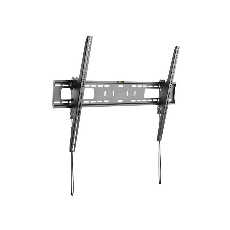StarTech.com Support Mural TV pour Écran VESA 60-100 pouces (75kg) - Support Mural TV Universel Inclinable et Robuste - Support de Montage Ajustable pour Grands Écrans Plats - Profil Bas