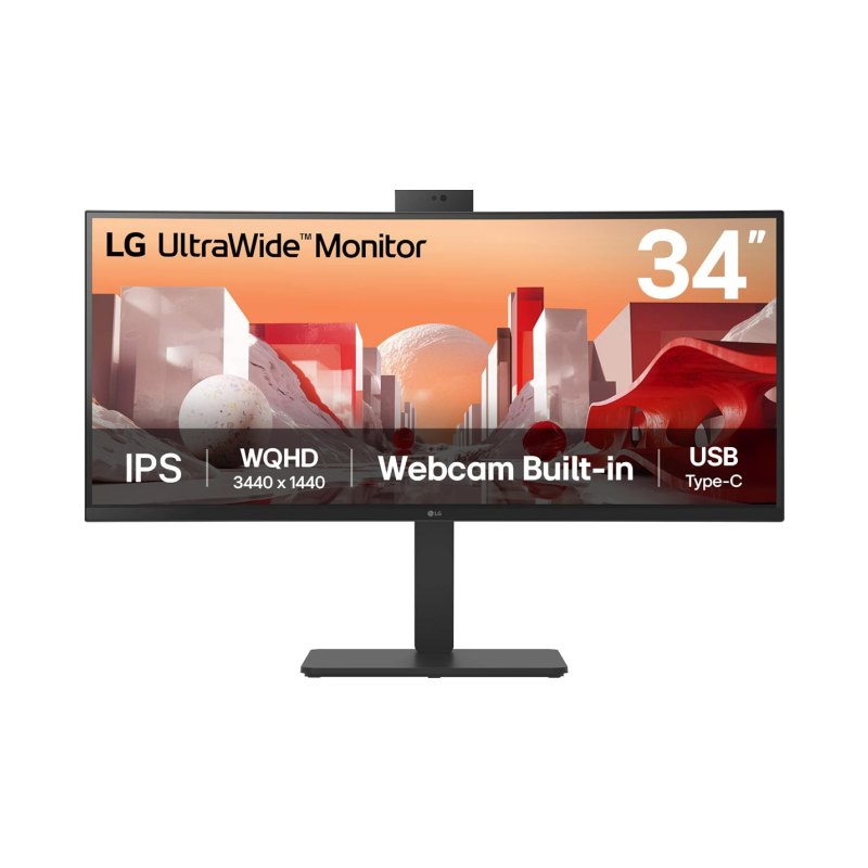 Lg 34Ba85Qe-B Ultrawide Mntr Curved Ips Webcam Usb Typec