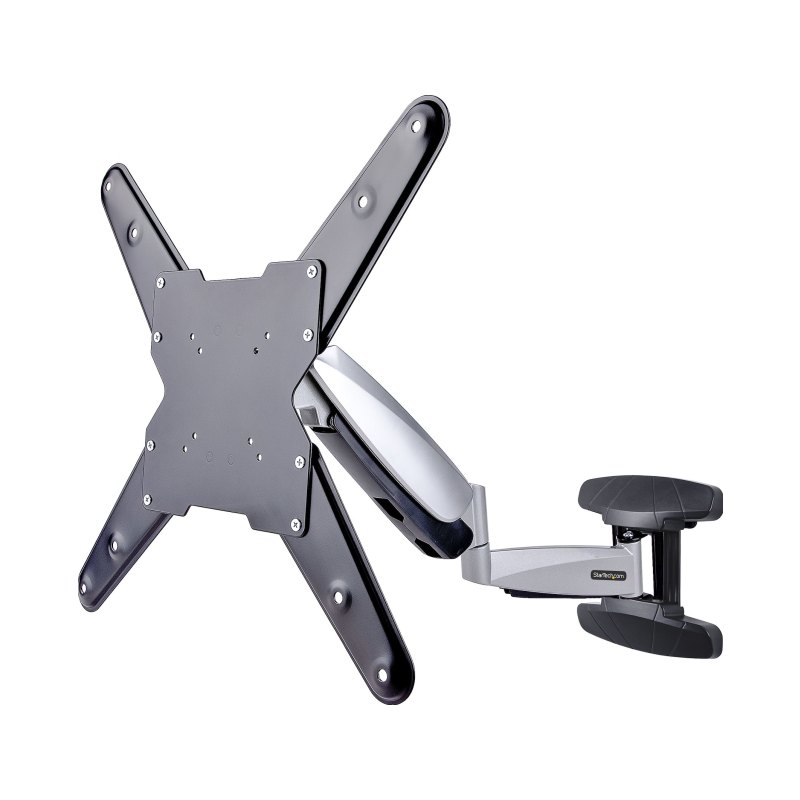 StarTech.com Support Mural TV VESA - Fixation Murale VESA Réglable pour Écrans 23-55" - Support Mural TV Mince Supportant 30kg - Bras Articulé TV 55 pouces - Support Mural TV Pivotant/Extensible/Basculant