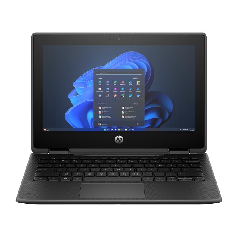 HP Fortis Flip G1i Intel® N N250 Hybride (2-en-1) 29,5 cm (11.6") Écran tactile HD 8 Go LPDDR5-SDRAM 128 Go UFS Wi-Fi 6E (802.11ax) Windows 11 Pro Noir