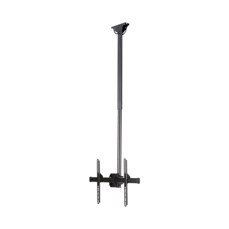 StarTech.com TV Ceiling Mount - Full-Motion Universal Hanging Single Screen Mount with Adjustable Telescopic Pole - Tilt / Swivel - VESA Bracket for 32”-75" Displays