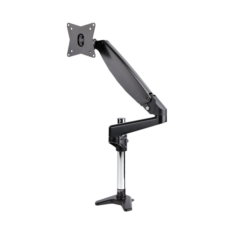StarTech.com Support Simple Écran PC - Bras Moniteur VESA - Support Écran Bureau 32" ou 49" (32:9)/ 8kg - Porte Écran Hauteur Réglable/Articulé - Fixation Pince/œillet