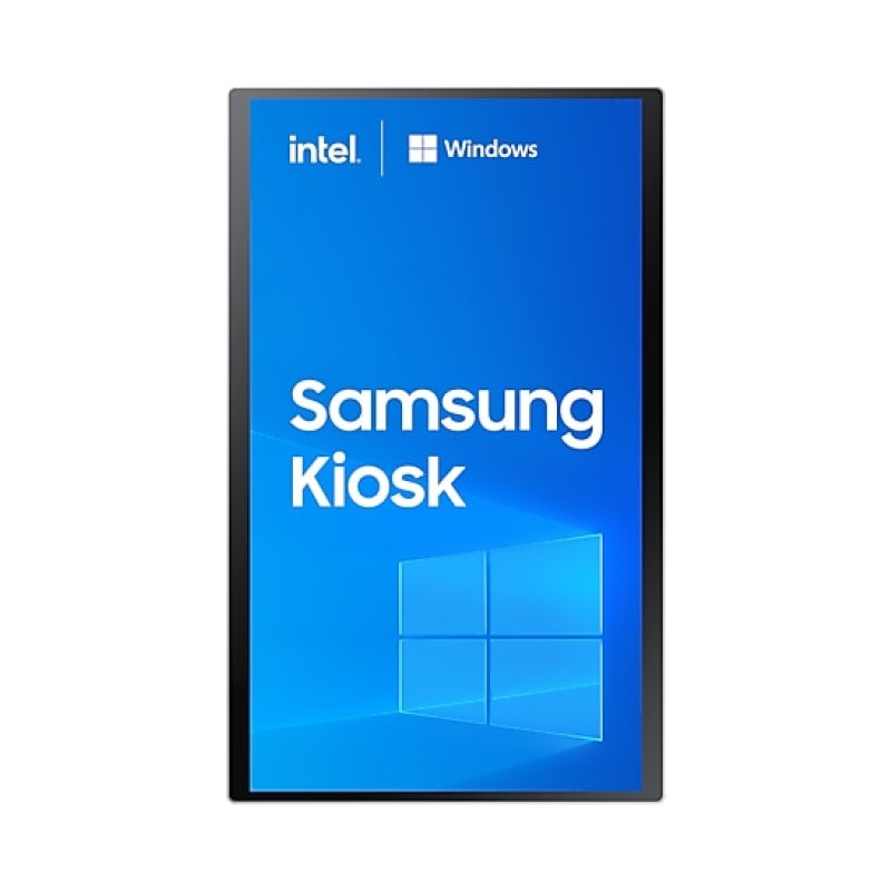 Samsung LH24KMC3BGCXZC Signage Display Kiosk design 61 cm (24") LED 250 cd/m² Full HD White Touchscreen Built-in processor Windows 10 IoT Enterprise