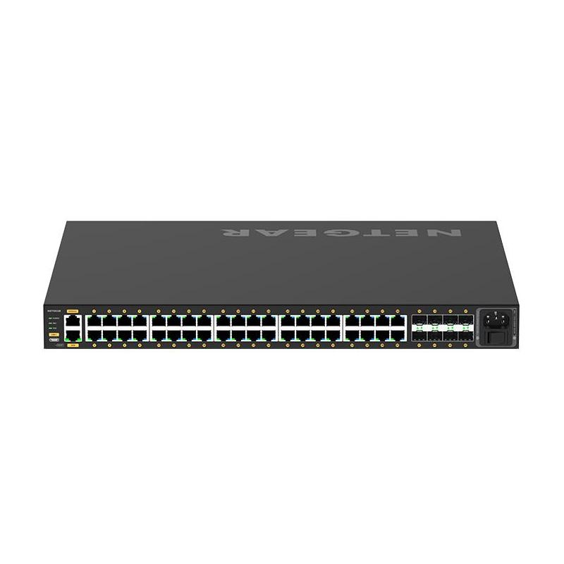 NETGEAR GSM4248PX Géré L2/L3/L4 Gigabit Ethernet (10/100/1000) Connexion Ethernet, supportant l'alimentation via ce port (PoE) 1U Noir