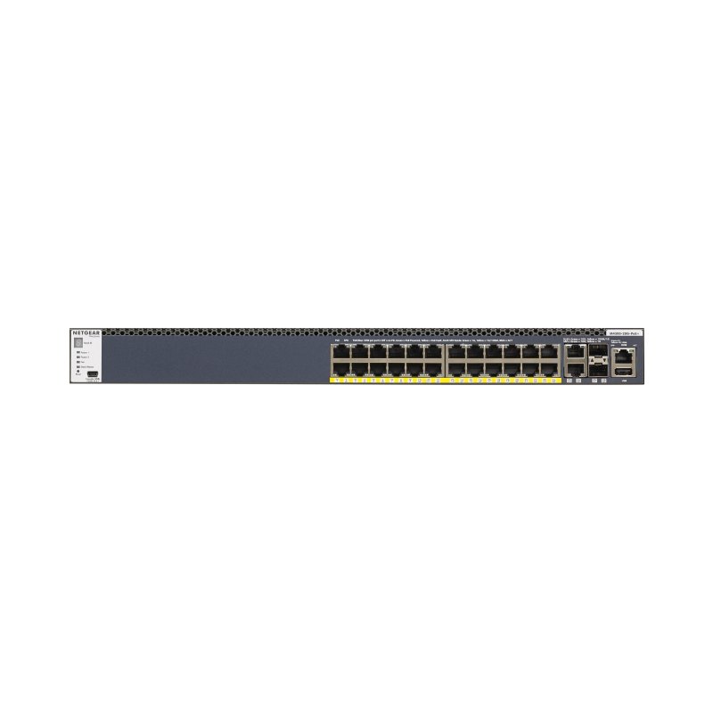 NETGEAR GSM4328PA Managed L2/L3/L4 10G Ethernet (100/1000/10000) Power over Ethernet (PoE) 1U Black