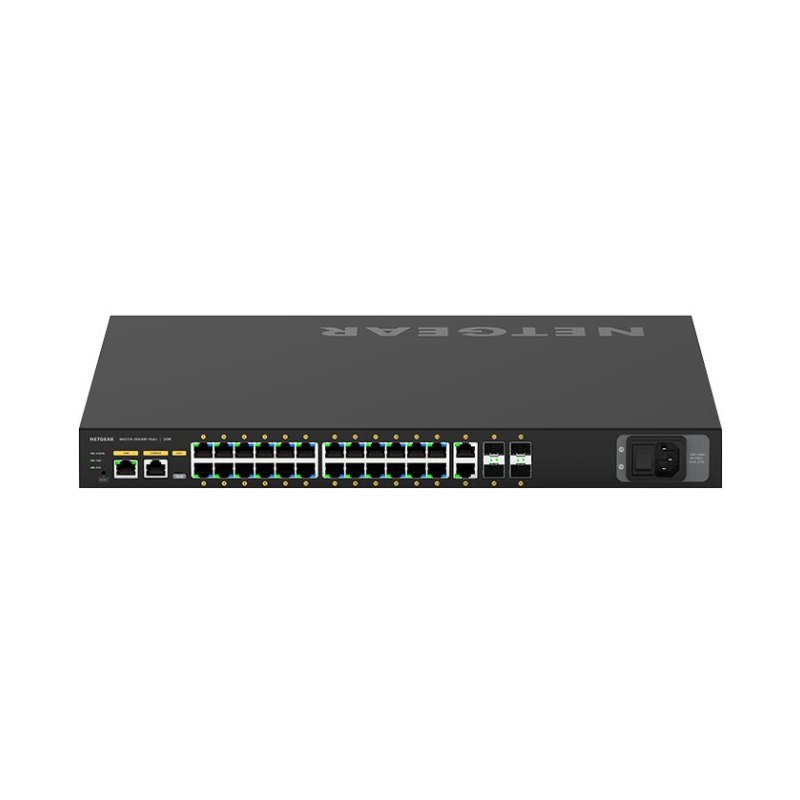 NETGEAR GSM4230P Géré L2/L3/L4 Gigabit Ethernet (10/100/1000) Connexion Ethernet, supportant l'alimentation via ce port (PoE) 1U Noir