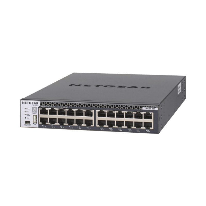 NETGEAR XSM4324CS Managed L3 10G Ethernet (100/1000/10000) 1U Black