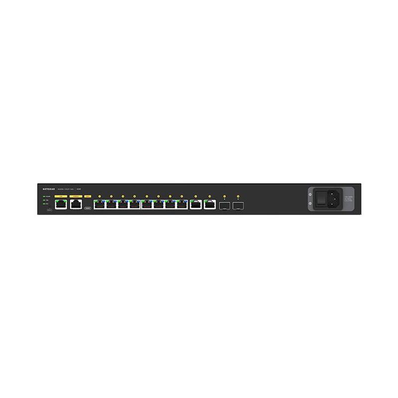 NETGEAR GSM4212P Géré L2/L3 Gigabit Ethernet (10/100/1000) Connexion Ethernet, supportant l'alimentation via ce port (PoE) 1U Noir