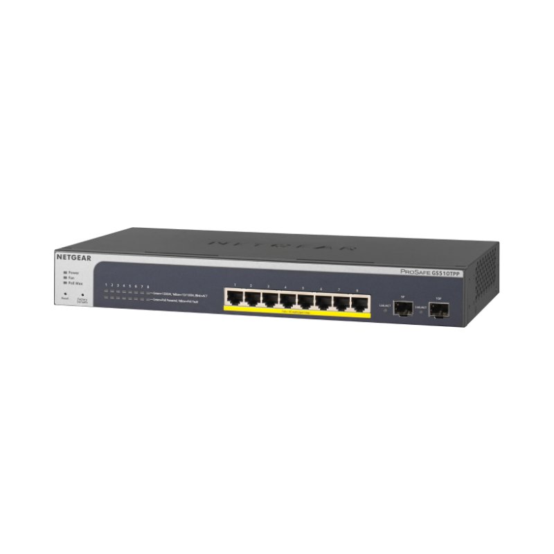 NETGEAR 10-Port PoE Gigabit Ethernet Smart Switch (GS510TPP)