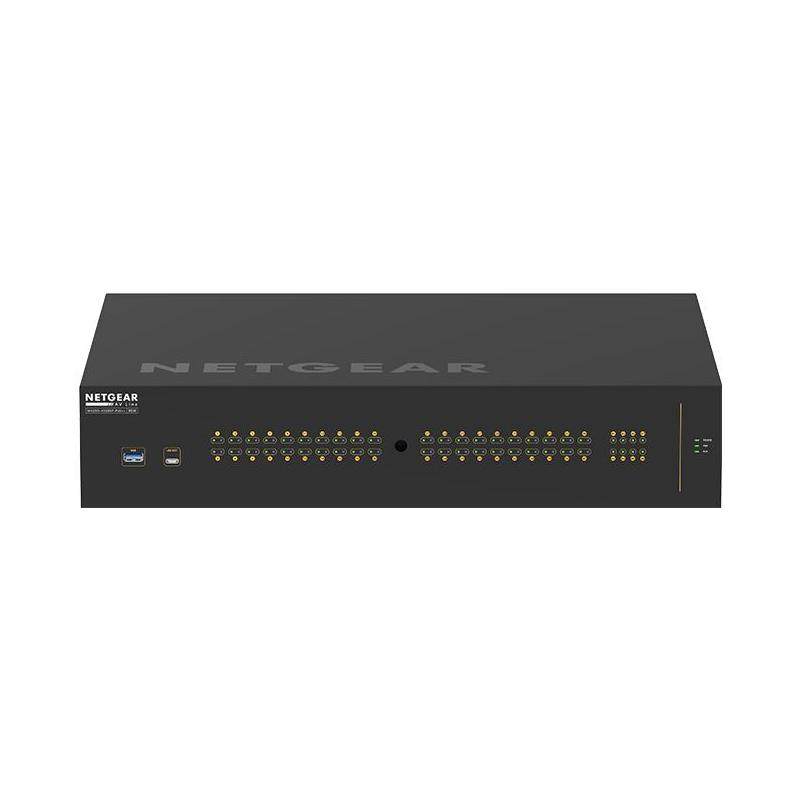 NETGEAR GSM4248UX Géré L2/L3/L4 Gigabit Ethernet (10/100/1000) Connexion Ethernet, supportant l'alimentation via ce port (PoE) 2U Noir