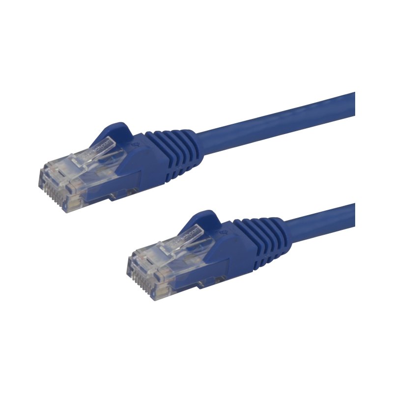 StarTech.com 30ft CAT6 Ethernet Cable - Blue CAT 6 Gigabit Ethernet Wire -250MHz 100W PoE RJ45 UTP Network/Patch Cord Snagless w/Strain Relief Individually Tested