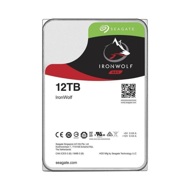 Seagate NAS HDD IronWolf internal hard drive 12 TB 7200 RPM 256 MB 3.5" Serial ATA III