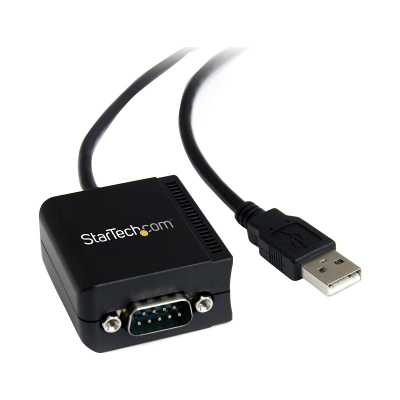 StarTech.com Câble Adaptateur de 2,5m à 1 Port FTDI USB vers Série RS232 avec Isolation Optique, Adaptateur USB vers RS232 - Conforme TAA