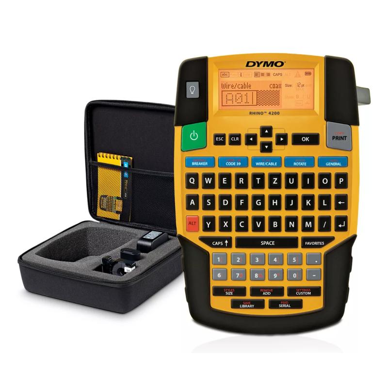 DYMO RHINO 4200 imprimante pour étiquettes Transfert thermique 180 x 180 DPI 15 mm/sec Indonésien QWERTY