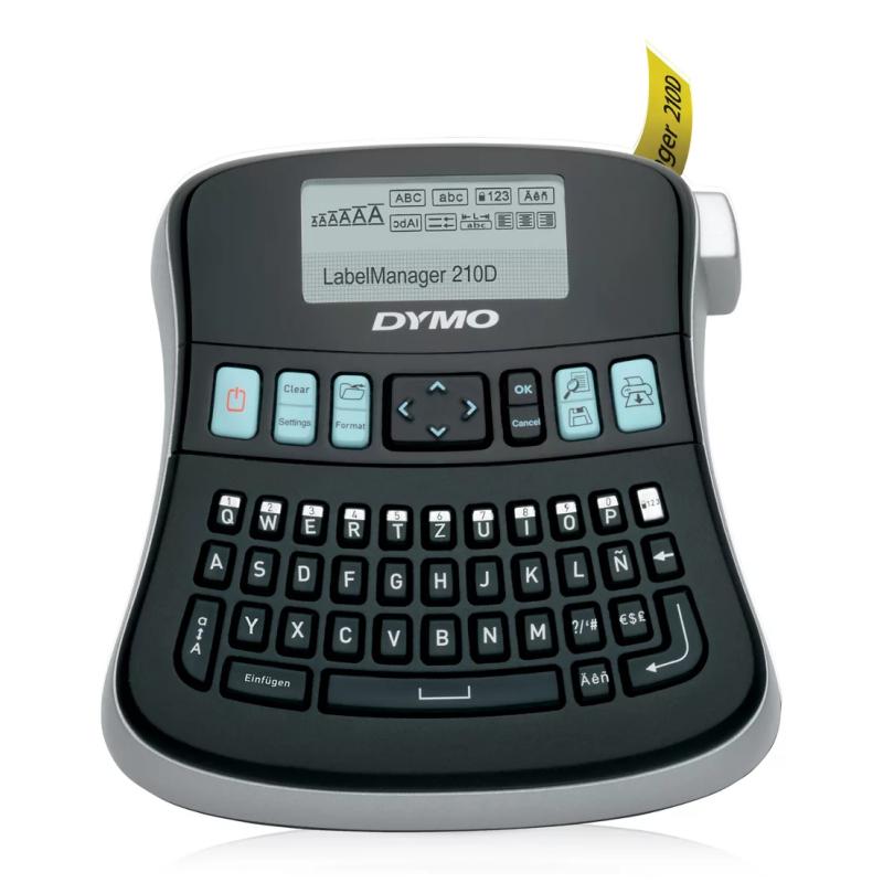 DYMO LabelManager 210D imprimante pour étiquettes Transfert thermique 12 mm/sec Sans fil D1 QWERTY