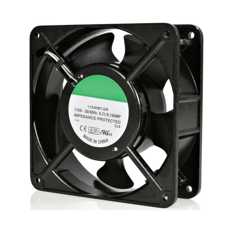 StarTech.com 120mm Axial Rack Muffin Fan for Server Cabinet, 115V, AC Cooling, Low Noise & Quiet PC Computer Case Fan