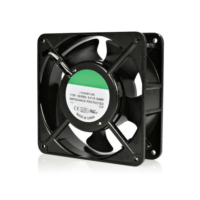 StarTech.com 120mm Axial Rack Muffin Fan for Server Cabinet, 115V, AC Cooling, Low Noise & Quiet PC Computer Case Fan