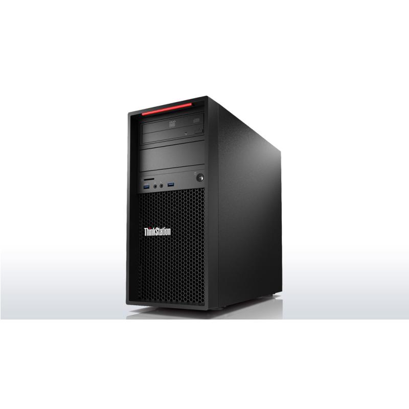 Lenovo ThinkStation P410 Intel® Xeon® E5 v4 E5-1650V4 16 Go DDR4-SDRAM 512 Go SSD NVIDIA® Quadro® K1200 Windows 7 Professional Tower Station de travail Noir