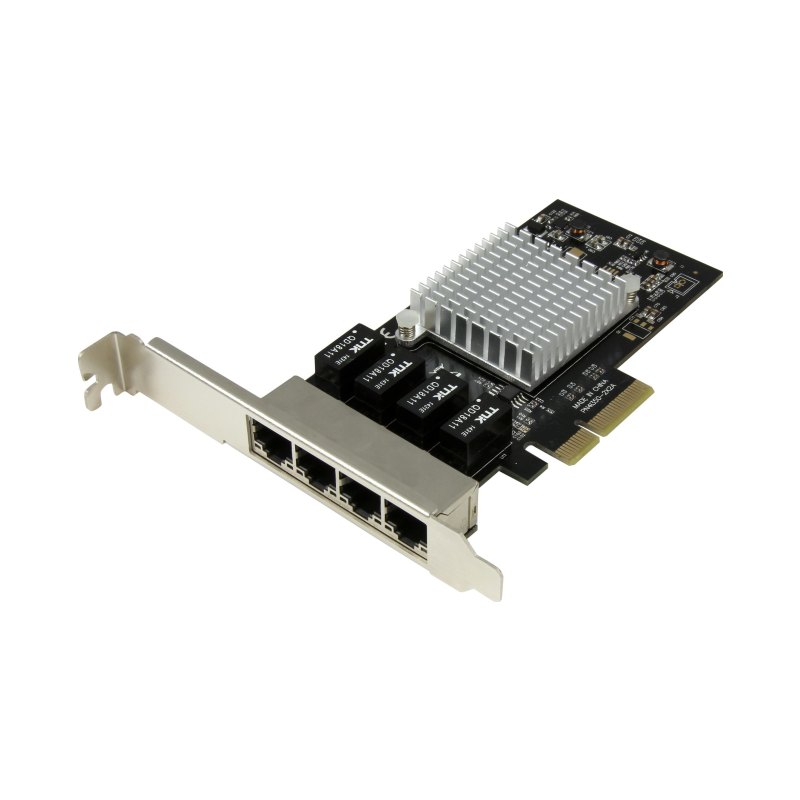 StarTech.com Carte réseau PCI Express à 4 ports Gigabit Ethernet avec chipset Intel I350