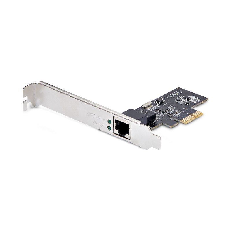StarTech.com 1-Port 2.5Gbps NBASE-T PCIe Network Card, Intel® I225-V, Single-Port Computer Network Card, Ethernet MultiGigabit NIC, PCI Express Server LAN Card