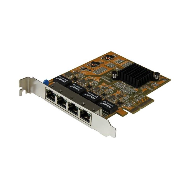 StarTech.com 4-Port PCIe Gigabit Network Adapter Card - TAA