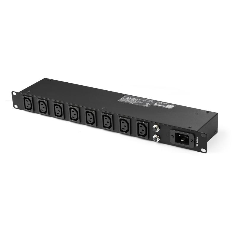 StarTech.com Unité de distribution d'alimentation 1U 8 ports montable en rack avec prises C13 - 16 A - Cordon d'alimentation NEMA5-20p 3 m