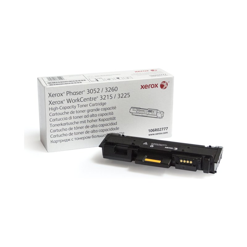 Xerox Genuine Phaser® 3052/3260, WorkCentre® 3215/3225 Black High capacity Toner Cartridge (3000 Pages) - 106R02777