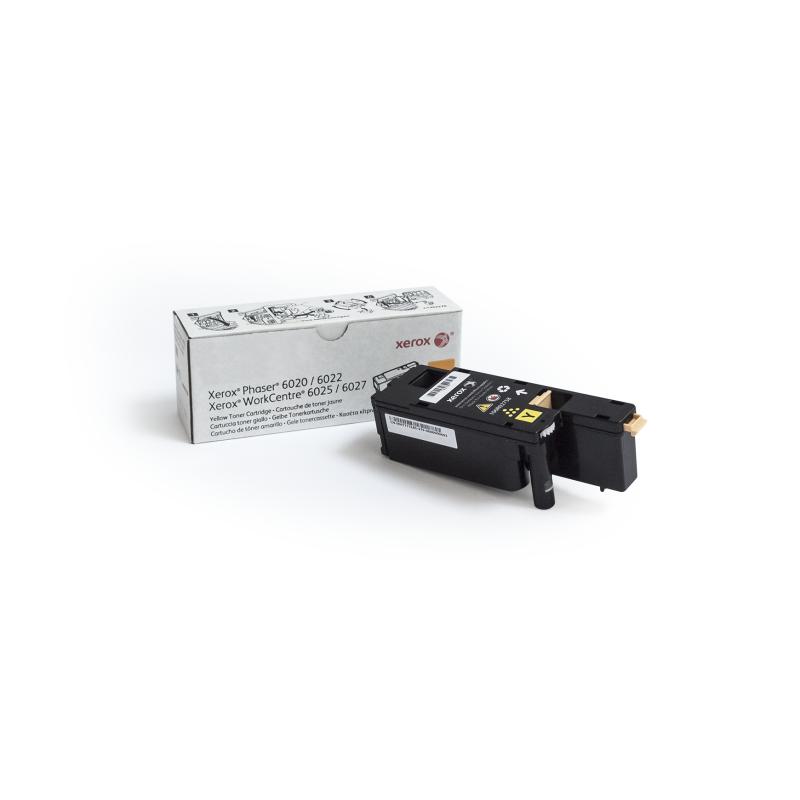 Xerox Cartouche de toner Jaune de Capacité standard Phaser® 6020/6022, WorkCentre® 6025/6027 (1000 pages) - 106R02758