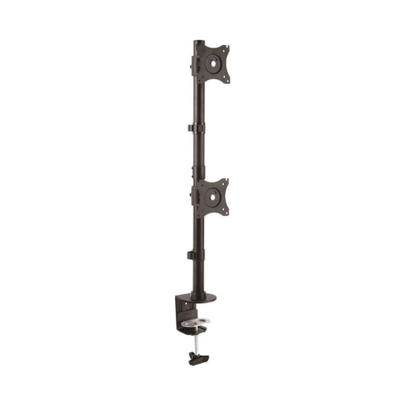 StarTech.com Support de Bureau pour Moniteur Double, Vertical, Acier - Pour jusqu'à Deux Écrans 27" ou 34" Ultra-Large (10kg) Montage VESA