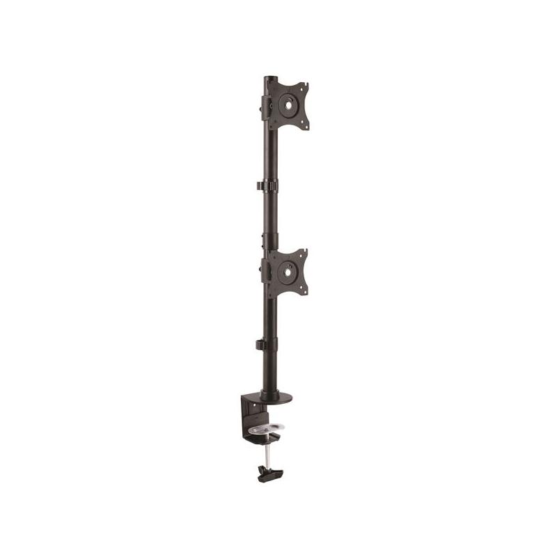 StarTech.com Support de Bureau pour Moniteur Double, Vertical, Acier - Pour jusqu'à Deux Écrans 27" ou 34" Ultra-Large (10kg) Montage VESA
