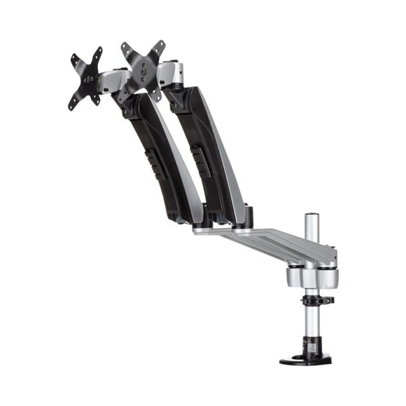 StarTech.com Support de Bureau pour 2 Écrans jusqu'à 30"(9kg) - Bras Articulés - Multidirectionnel - Empilable - Installation sans Outil