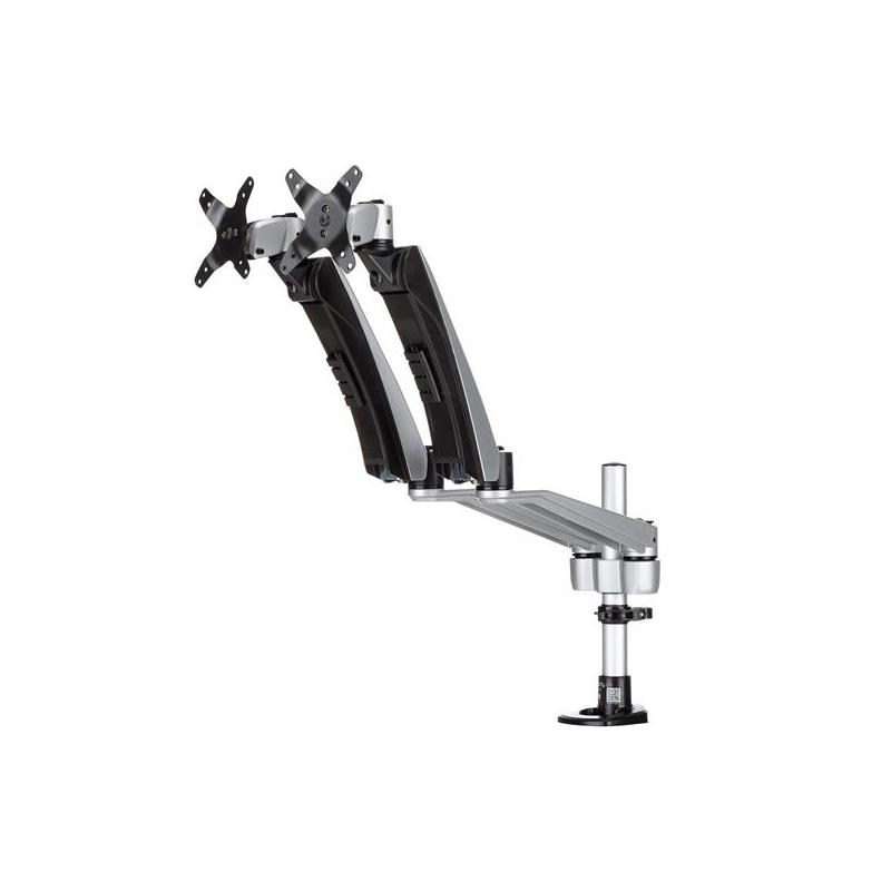 StarTech.com Support de Bureau pour 2 Écrans jusqu'à 30"(9kg) - Bras Articulés - Multidirectionnel - Empilable - Installation sans Outil