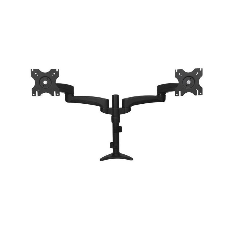 StarTech.com Bras Articulé pour 2 Moniteurs avec Gestion de Câbles et Hauteur Ajustable - Support de Bureau Double Écran jusqu'à 24"(13,6kg)