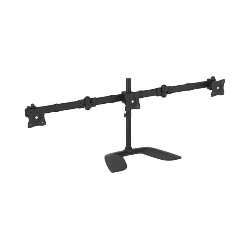 StarTech.com Support de Bureau Articulé pour 3 Écrans jusqu'à 27"(8kg) - Acier Robuste et Aluminium