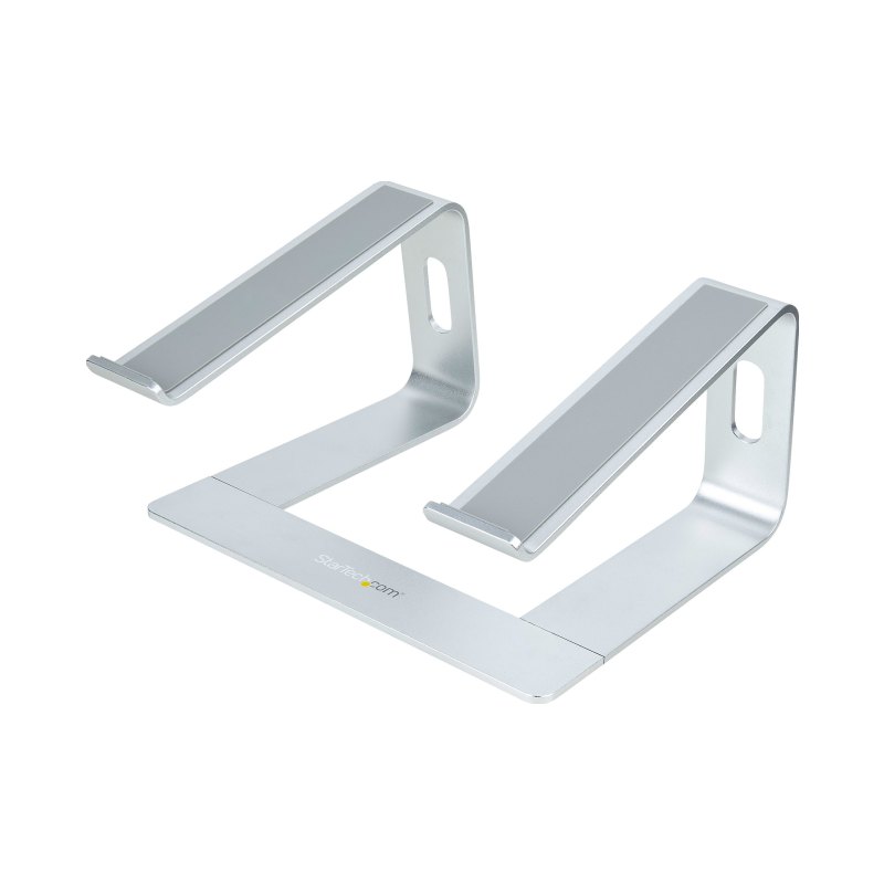 StarTech.com Support Ordinateur Portable (5kg) - Socle Ordinateur Portable en Aluminium, Argenté - Réhausseur PC pour MacBook Air/Pro, Dell XPS, Lenovo - Élévateur/Surélévateur Ergonomique pour Bureau