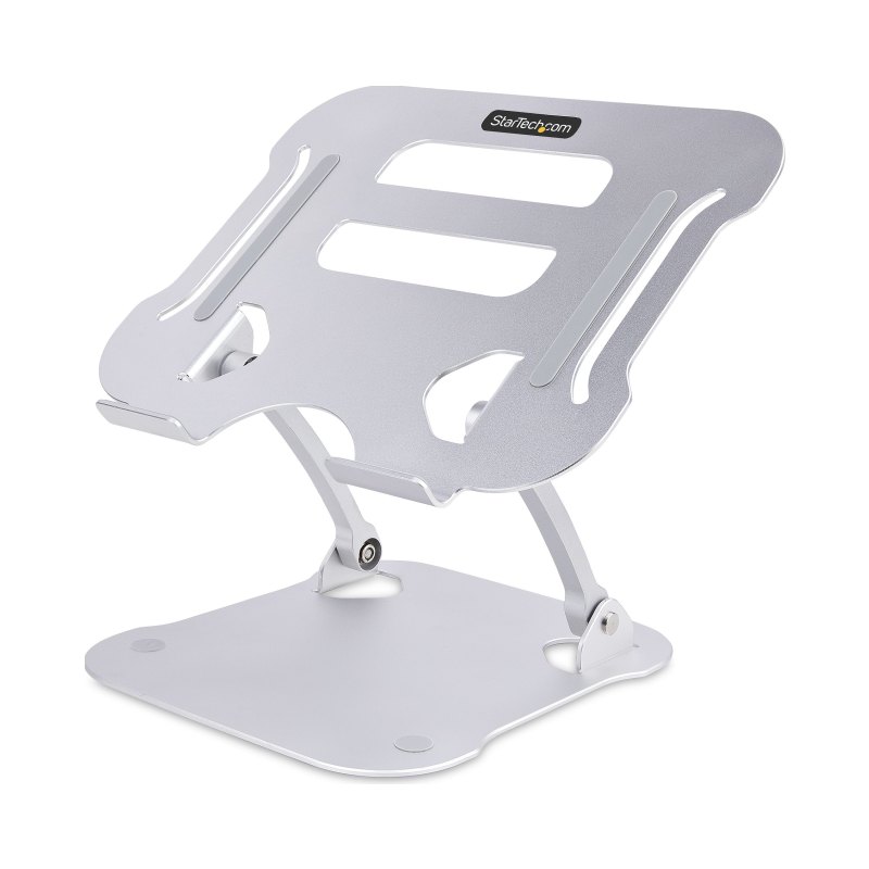 StarTech.com Support de Bureau pour Ordinateur Portable - Support Ergonomique Pliable pour PC Portable - Socle/Pupitre/Réhausseur Incliné pour PC portable, Supporte Jusqu'à 10kg - Socle Ventilé PC Portable