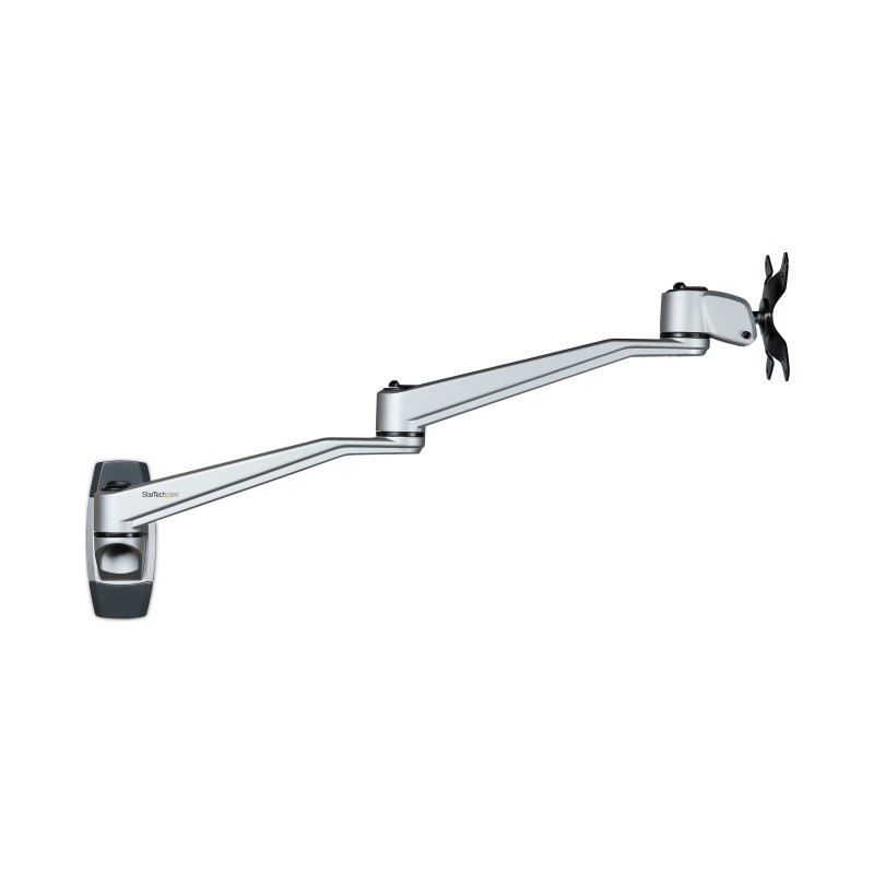 StarTech.com Wall Mount Monitor Arm - Articulating Ergonomic VESA Wall Mount Monitor Arm - 20" (52cm) Long - Single Display up to 34" (30.9lb/14kg) - Swivel/Tilt/Rotate - Adjustable Screen Mount - TAA