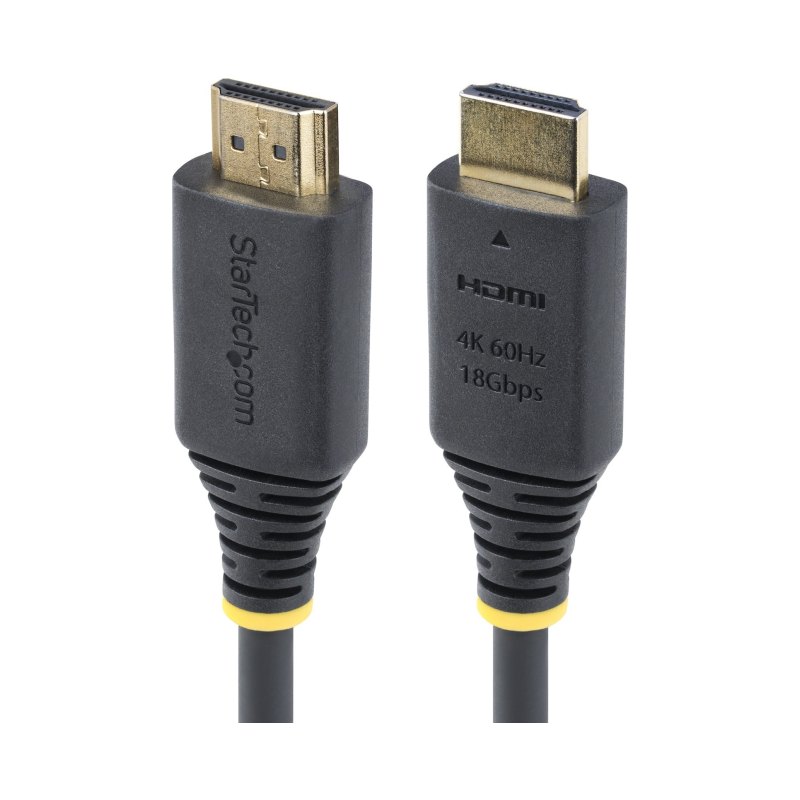 StarTech.com 10ft (3m) Premium Certified High Speed HDMI Cable, 4K 60Hz/1440p 144Hz, HDR10/HDCP 2.2/ARC, 18Gbps, UHD HDMI 2.0 Cord for TV/Monitor/Display, TPE Jacket