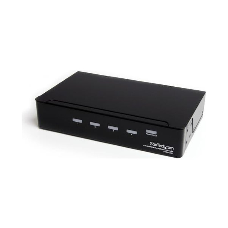 StarTech.com Répartiteur vidéo et amplificateur de signal HDMI haute vitesse à 4 ports avec audio