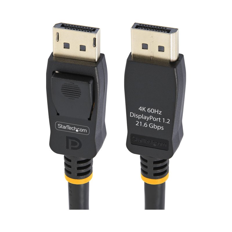 StarTech.com 10ft (3m) VESA Certified DisplayPort Cable - 10 Pack - DisplayPort 1.2 Cord with Latches, 4K 60Hz UHD, DP to DP Cable for Monitor, Latching DP Connectors