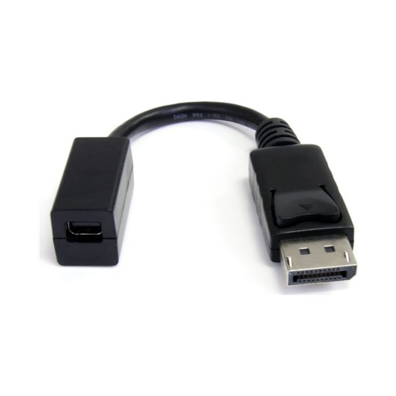 StarTech.com Câble DisplayPort vers Mini DisplayPort 15 cm - Vidéo UHD 4K x 2K - Câble Adaptateur DP Mâle vers Mini DisplayPort Femelle - Câble de Rallonge pour Ordinateur DP vers Moniteur mDP 1.2