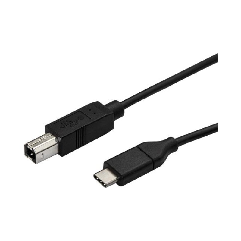 StarTech.com 10ft (3m) USB-B to USB-C Cable, Data Cord, USB 2.0, USB-C Data Transfer Cable