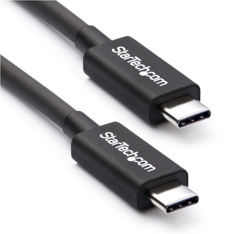 StarTech.com Câble Thunderbolt 3 Passif de 2 m, 20 Gbps, 100W PD, Vidéo 4K, Câble Thunderbolt, Compatible avec USB4/DP Alt Mode, Thunderbolt 4, USB 3.2/Type-C