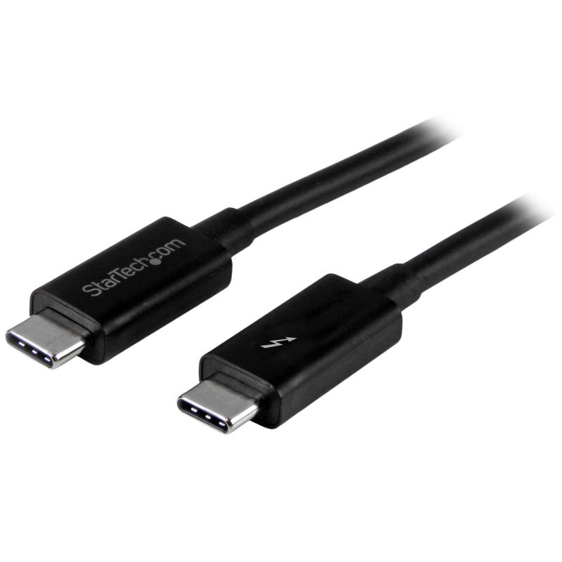 StarTech.com Câble Thunderbolt 3 de 1m, 20Gbps, 100W PD, 4K, Certifié Thunderbolt, Compatible avec Thunderbolt 4/USB 3.2/DisplayPort