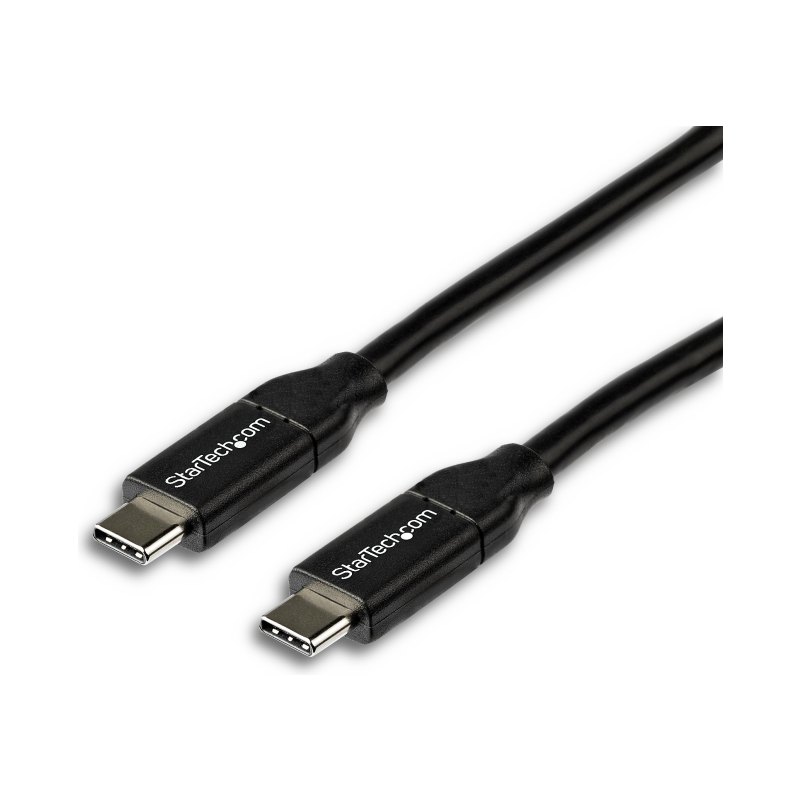 StarTech.com Câble de Charge Rapide USB-C de 2m, Charge et Synchronisation, 100W (5A) PD, USB 2.0, Certifié USB-IF - Cordon de Charge USB C Noir