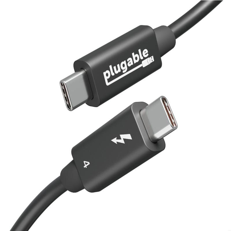 Plugable Technologies TBT4-240W-1M Câble Thunderbolt 40 Gbit/s Noir