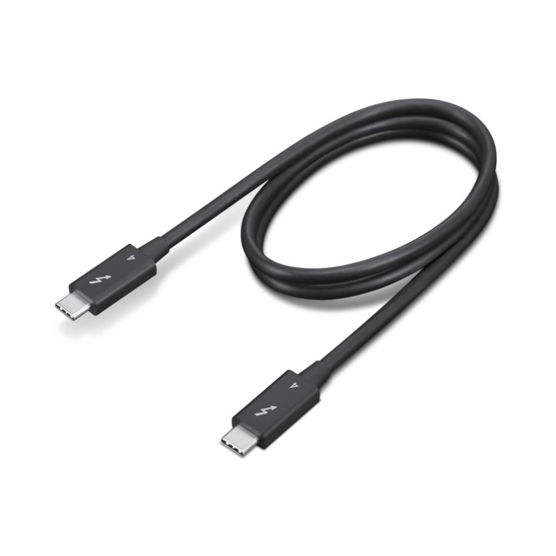 Lenovo 4X91K16968 Thunderbolt cable 0.7 m 40 Gbit/s Black